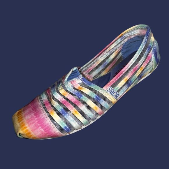 Skechers Bobs Plush Sunset Feels Memory Foam Rainbow Loafers Size 6 - Picture 7 of 7